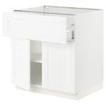 SEKTION / MAXIMERA Base cabinet with pull-out storage, white/Vallstena white, 12x24x30 "