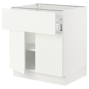 SEKTION Base cabinet with drawer/2 doors, white/Vallstena white, 30x24x30 "  All media SEKTION Base cabinet with drawer/2 doors, white/Vallstena white, 30x24x30 "