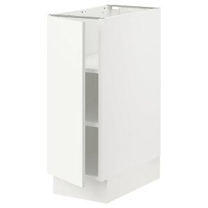sektion base cabinet with shelves white vallstena white