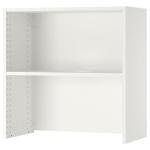 SEKTION Wall cb f range hood w shelf, white, 30x14 3/4x30 "