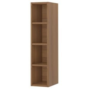 VADHOLMA Open storage, brown/stained ash, 9x14 3/8x40 "